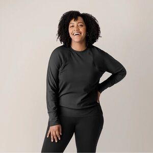 Kindred Bravely Bamboo Maternity & Nursing Crew Neck Sweatshirt, XS